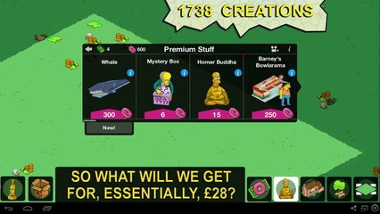 The Simpsons Tapped Out - 100 Random Mystery Box Rewards