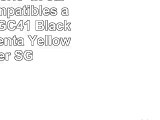 PlatinumSerie 4x cartouche compatibles avec Ricoh GC41 Black Cyan Magenta Yellow Lanier