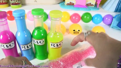 Những Chai Slime Sắc Màu RLO Eggs Yolk Cho Trứng Lười Ăn | Chị Bí Đỏ