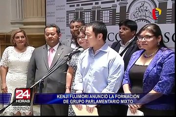 Keni Fujimori anunció la formación de grupo parlamentario mixto