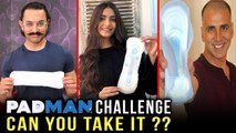 Sonam Kapoor, Alia Bhatt & Public Pose With A Sanitary Napkin In Padman Challenge