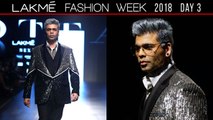 Karan Johar Rampwalk In A NEVER SEEN BEFORE Look At Lakme Fashion Week Day 3