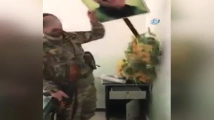 Teröristlerden Temizlenen Bülbül'de Askerler Okuldaki Öcalan Posterlerini İndirdi