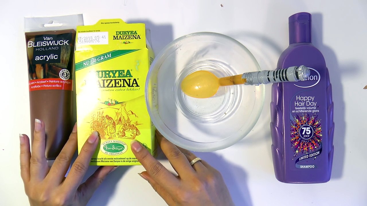 Slijm zonder lijm! (makkelijk) Geen wasmiddel, lensvloeistof, Borax (Nederlands)