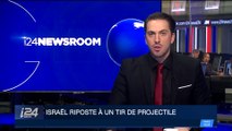 Israël riposte à un tir de projectile