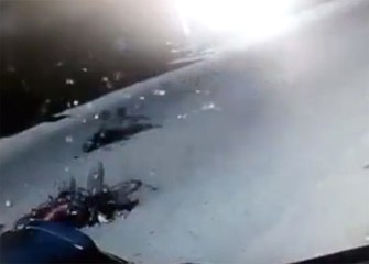 Motosikletliler Böyle Birbirine Girdi