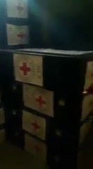 Des caisses métalliques de la Croix Rouge remplies d'argent interceptées en Turquie.