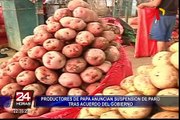 Productores de papa anuncian suspensión de paro tras acuerdo del Gobierno