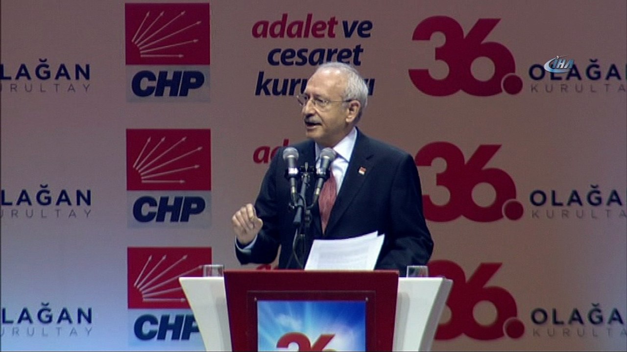CHP'nin 36. Olağan Kurultayı Kılıçdaroğlu'nun açış konuşmasıyla başladı