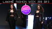 Sonakshi Sinha Rampwalk In All- Black Outfit At Lakme Fashion Week Day 3