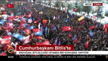 Cumhurbaşkanı Erdoğan Bitlis'ten seslendi: Mezarlıklarda mahkemeler kuran teröristlere oraları mezar ettik