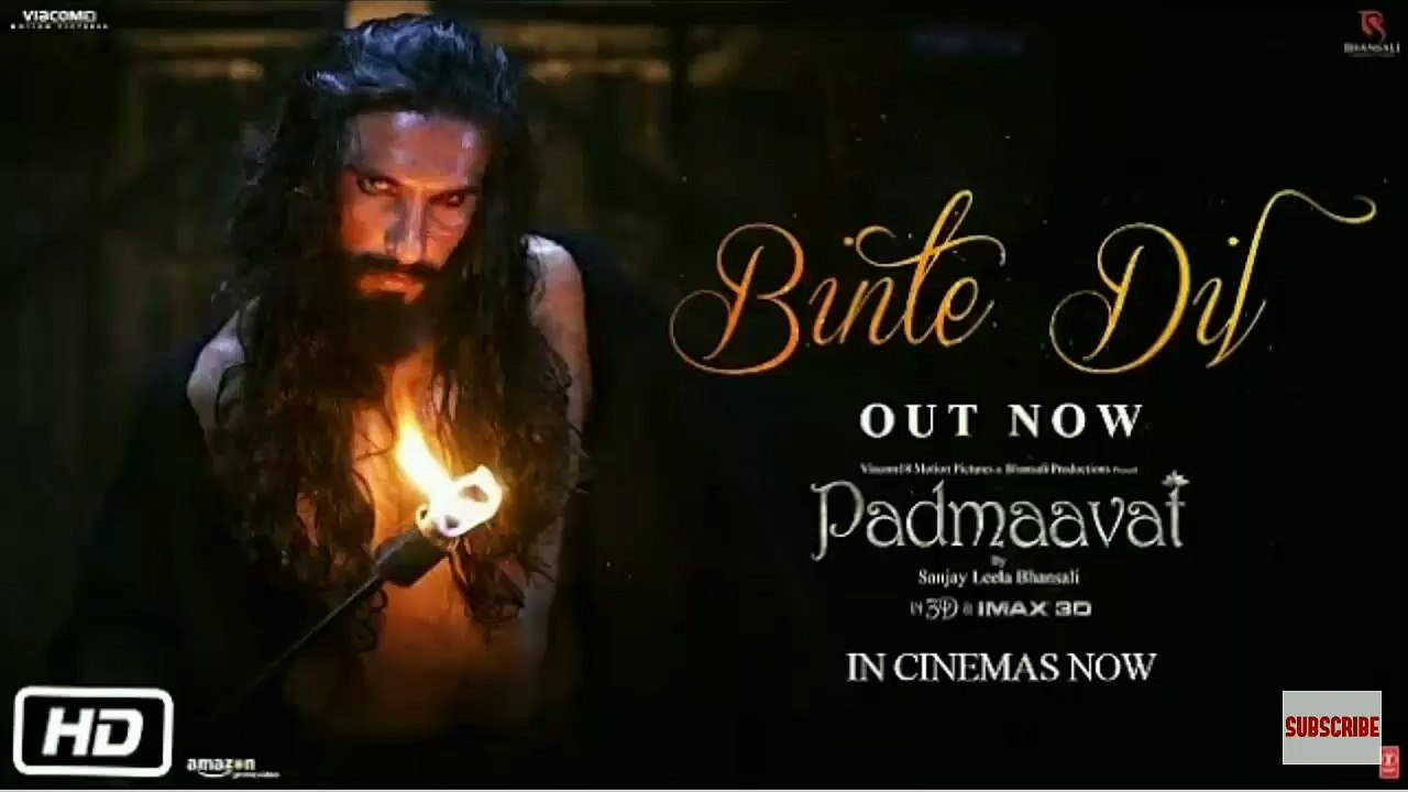 Padmaavat: Binte Dil Video Song | Arijit Singh | Ranveer Singh | Deepika Padukone | Shahid Kapoor
