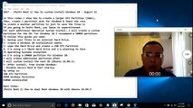 2017 - Multi Booting 1 - How to custom install Windows 10 - August 21
