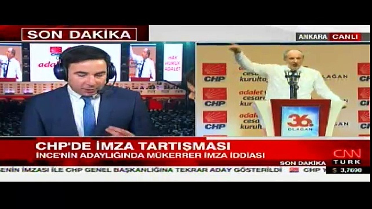 CHP kurultayında Muharrem İnce'nin adaylığında mükerrer imza iddiası