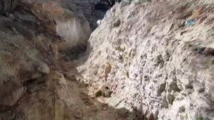 Burseya Dağı'ndaki Hendekler Temizleniyor