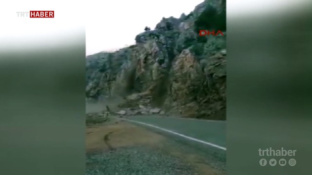 Artvin-Ardahan karayolu heyelan nedeniyle ulaşıma kapandı