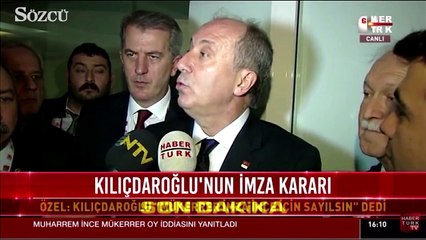 İnce: Ben kimsenin lütfunu istemiyorum