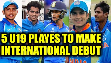 India U19 players that can make international debut in 2018, Watch list | Oneindia News