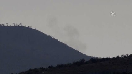 Afrin Bölgesindeki Terör Hedefleri Tank ve Top Atışlarıyla Vuruluyor