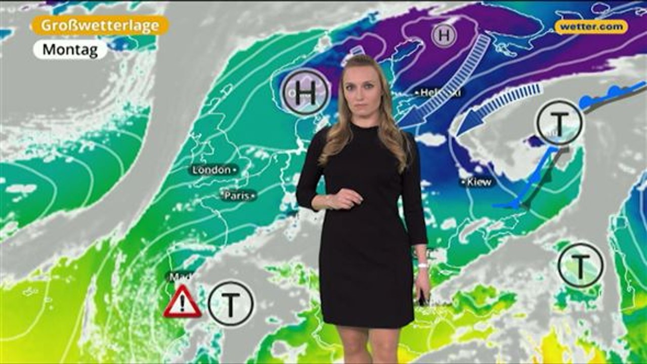 Das Wetter in Europa am 3. Februar 2018