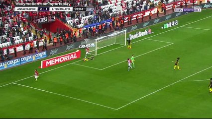 Moestafa El Kabir Goal HD - Antalyaspor 3 - 1 Yeni Malatyaspor - 03.02.2017 (Full Replay)