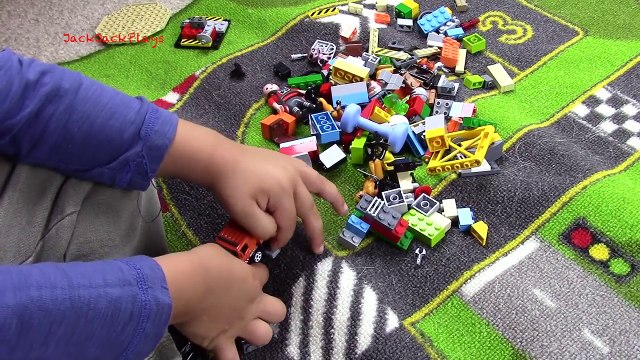 Toy Trucks for Children | Monster garbage truck, dump truck, matchbox, legos | JackJackPlays