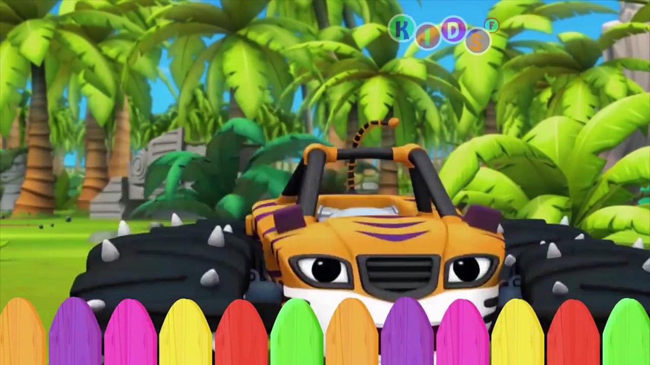 Blaze and the Monster Finger Family Nursery Rhymes ◕‿◕ KidsF