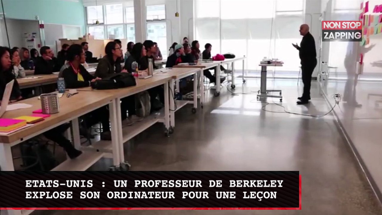 Etats-Unis : un prof de Berkeley explose son ordinateur pour une leçon (vidéo)