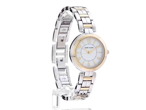 Anne Klein Women's Quartz Metal and Alloy Dress Watch, Color-Two Tone (Model- AK_3071MPTT)- Watches
