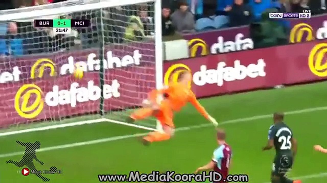 اهداف مباراة مــانشيـستر سيــ ـتي وبيـ رنلـي 1-1 ◄ الدوري الانجليزي 3-2-2018 [ شاشة كاملة HD ] - YouTube