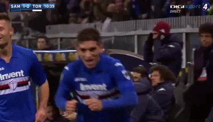 Lucas Torreira Goal - Sampdoria 1-0 Torino 03-02-2018