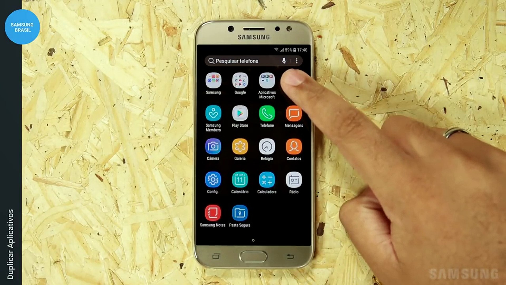 Como baixar aplicativos, Samsung Galaxy J5