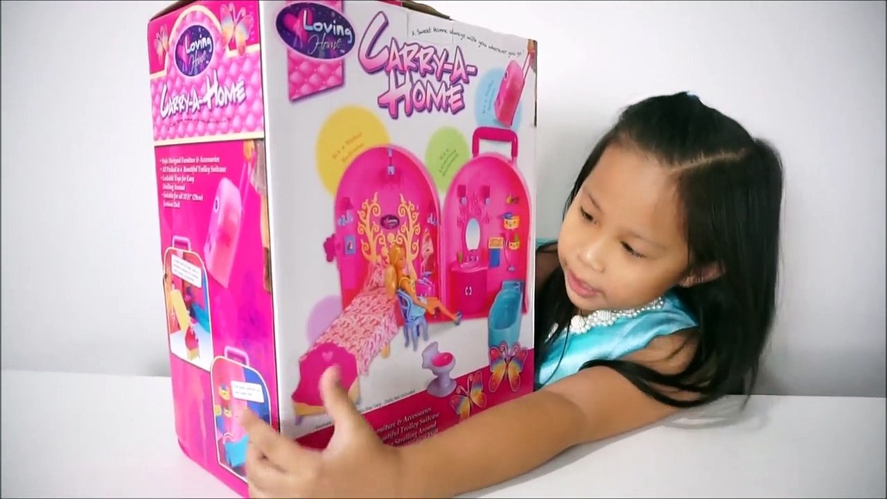 กระเป๋าล้อลาก แปลงร่าง เป็นบ้านบาร์บี้ | น้องนะโมรีวิว บ้านบาร์บี้