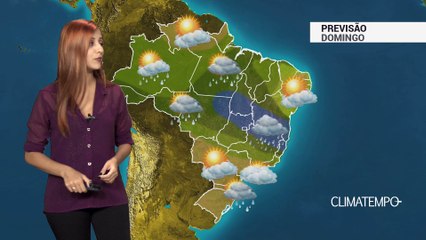 Previsão Brasil - Chuvas intensas pelo BR