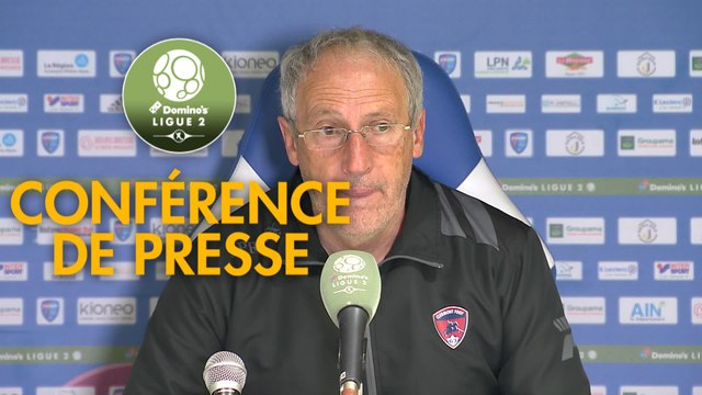Conférence de presse FBBP 01 - Clermont Foot (0-2) : Hervé DELLA MAGGIORE (BBP) - Pascal GASTIEN (CF63) - 2017/2018