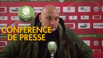 Conférence de presse Nîmes Olympique - AC Ajaccio (1-1) : Bernard BLAQUART (NIMES) - Olivier PANTALONI (ACA) - 2017/2018