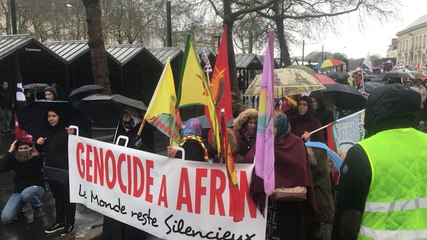 Manifestation des Kurdes à Nantes
