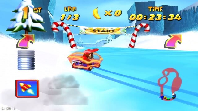 Diddy Kong Racing - #19 [Silver Coin Challenge - Snowball Valley] Simples e eficaz