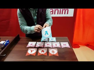 Puantiyeli kağıt harfler - Doğum günü afişleri nasıl kullanılır?