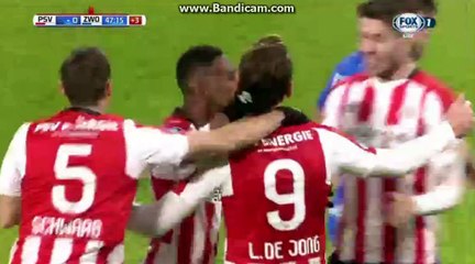 L.de Jong Goal PSV 1 - 0 ZWOLLE 03.02.2018 HD