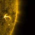 Ejection de masse coronale du Soleil, 22 janvier 2018, NASA
