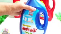 [Giải Đáp Thắc Mắc] Thử làm chất nhờn ma quái(Slime) bằng Keo Sữa với nước giặt Coopmart, Omo, Lix