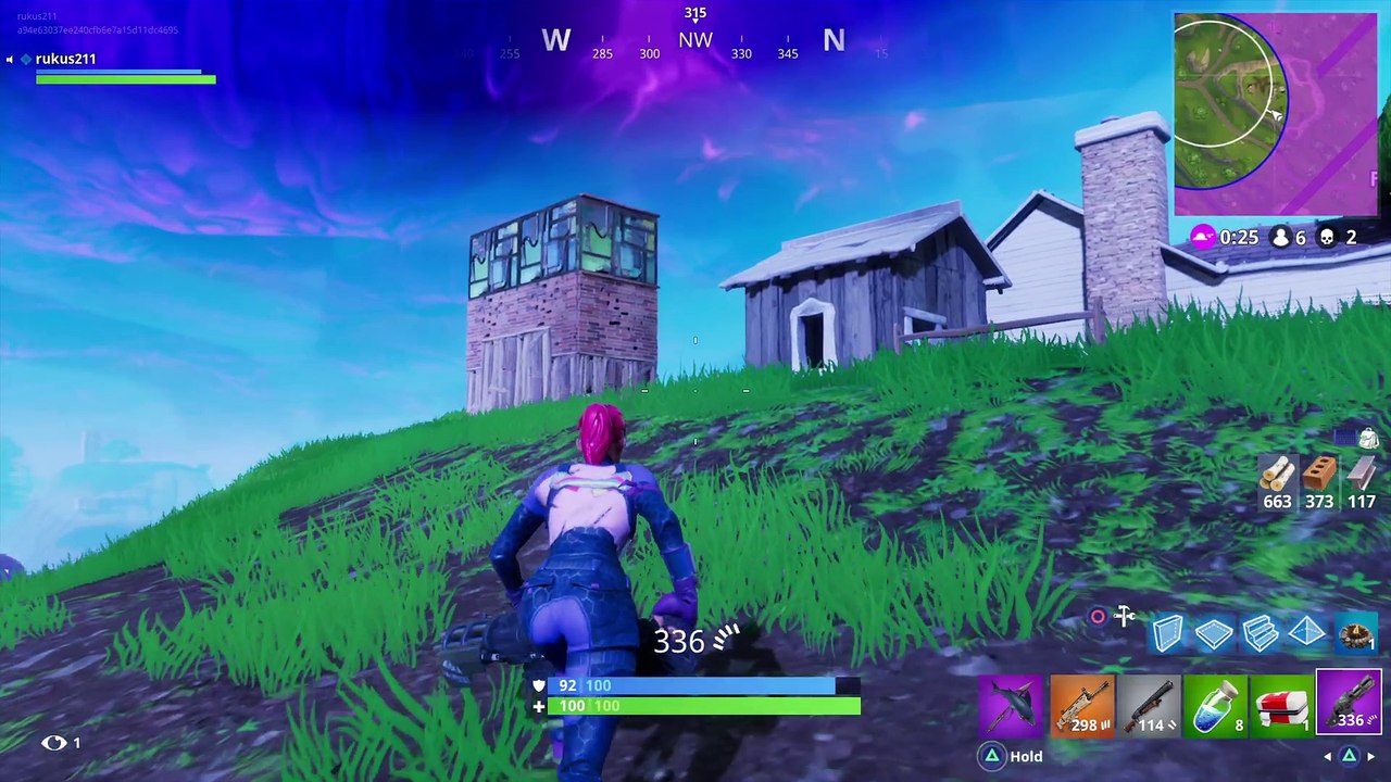 Minigun destruction. Killed last 5 left