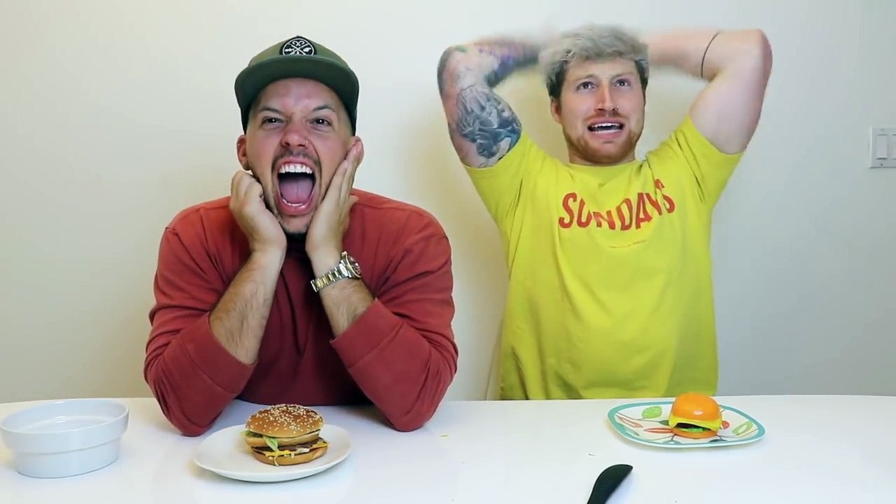 GUMMY FOOD VS REAL FOOD!! (EXTREME! *Eating giant alligator and frogs!)