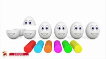 Learn Colors With Surprise Eggs Play Doh for Children - Colours for Kids With Surprise Eggs
