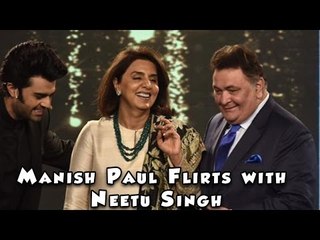 Manish Paul flirts with Neetu Singh in front of Rishi Kapoor on HT Most Stylish 2017