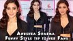 Anushka Sharma Funny Style tip to her Fans