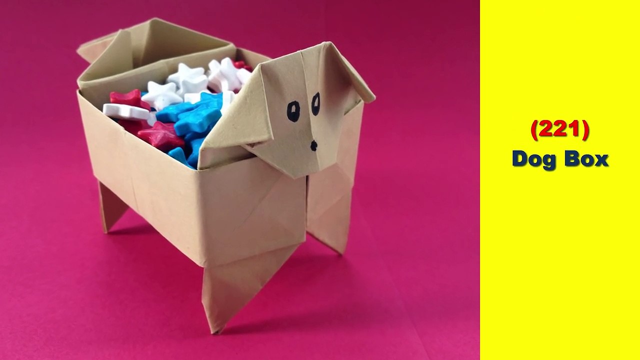 Origami Paper Dog/Puppy Box
