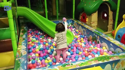 Playtime with bubbles in Fun Indoor Playground for Kids
