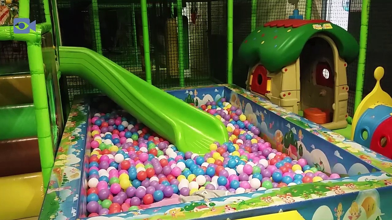 Playtime with bubbles in Fun Indoor Playground for Kids